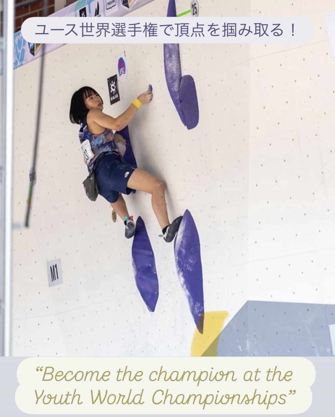 世界で活躍するクライマーになる！の画像